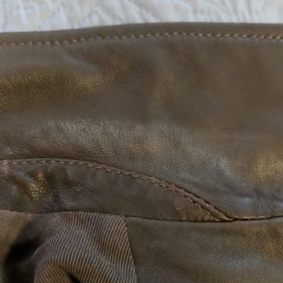 All Saints Balfern Leather Biker's Jacket Size 4 - Picture 12 of 16